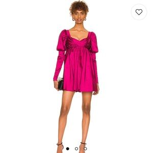 Lovers and Friends Fraya Mini dress- raspberry red, M